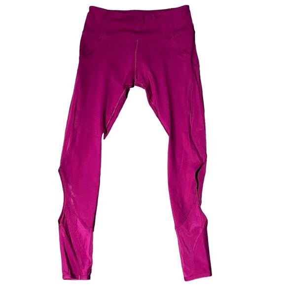 Lorna Jane Raspberry Running Pants with Cut-Out Details – Size Small - Picture 11 of 16
